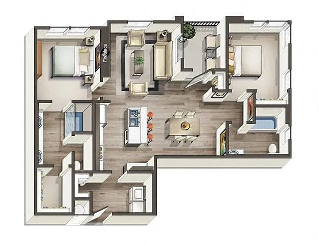 Floor plan Carson (Attached Garage)