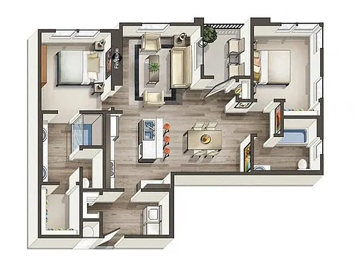 Floor plan Carson (Attached Garage)