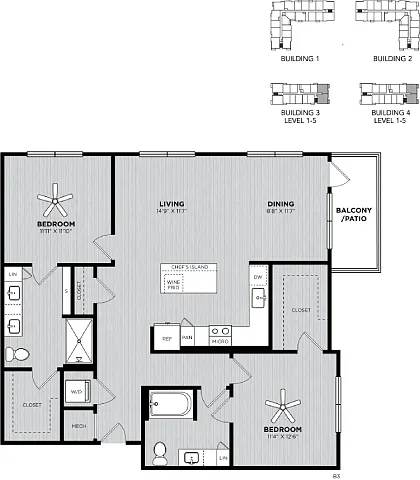 Floor plan B3