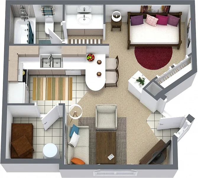 Floor plan THE OPEL - Studio
