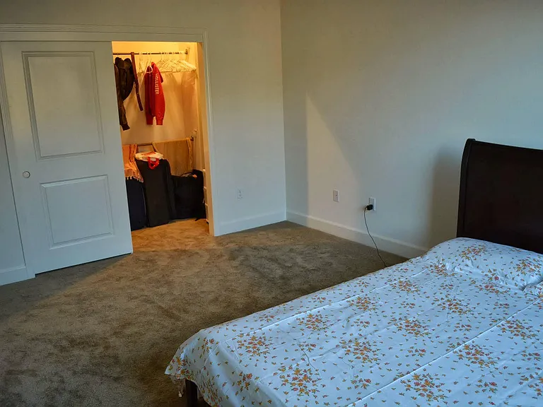 Walk-in closet and Master bedroom