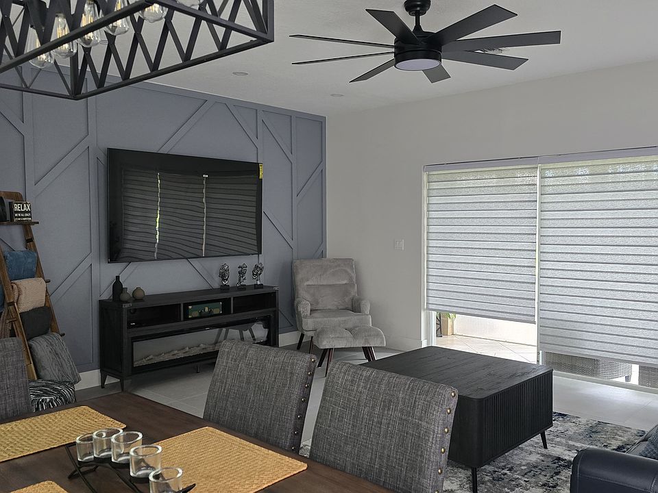 Living room and dining