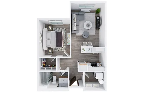 Floor plan 1X1 G