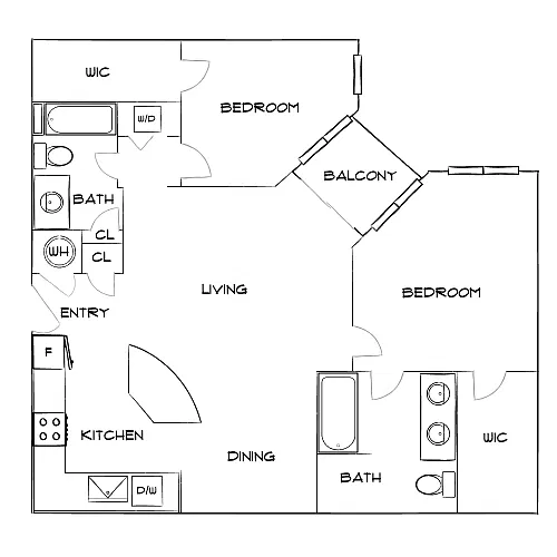 Floor plan Design 2B Premier