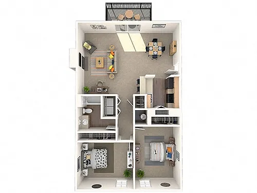 Floor plan 2x1D
