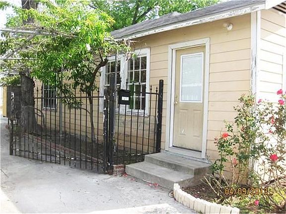 Left side and front door.