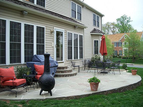 Rear yard - patio