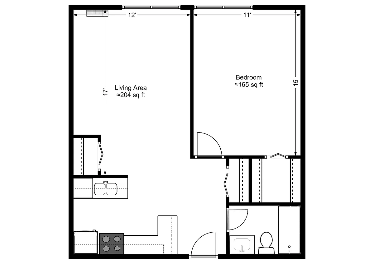 Floor plan Standard with Breakfast Bar