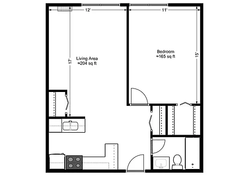 Floor plan Standard with Breakfast Bar