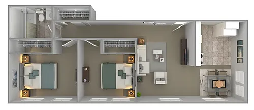 Floor plan 2 Bedroom