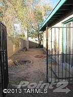 Gated side yard.
