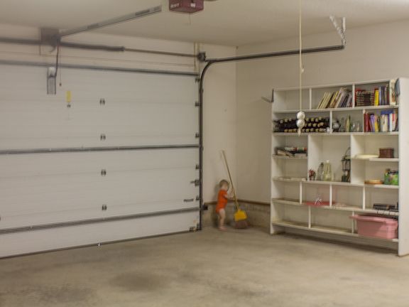 Attached two car garage