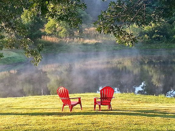 View in the front yard