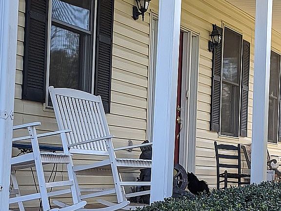 View of mountains from front