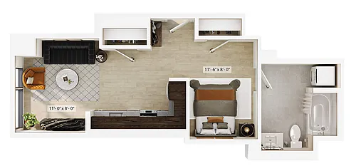 Floor plan Studio-S2