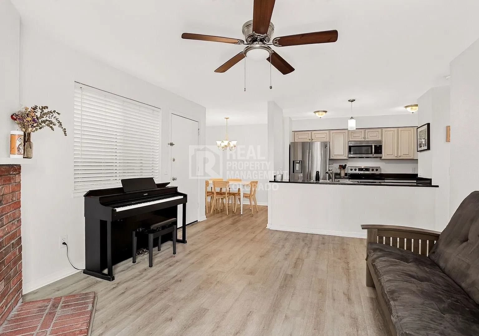 Updated 2-Bedroom Condo with Fireplace & Balcony in City Center North — Photo 4