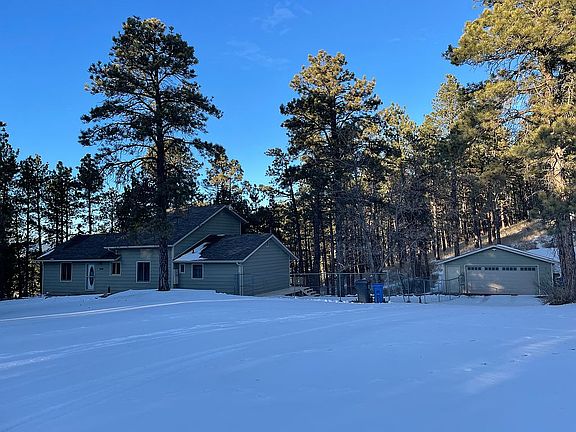 Detached garage view