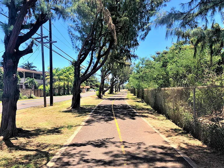 Bike path nearby