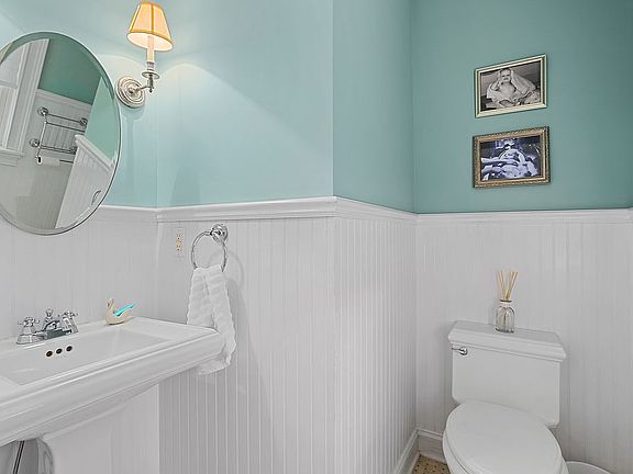 Downstairs powder room