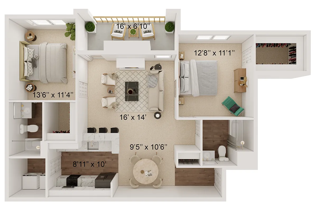 Floor plan Pritchell B2AR3