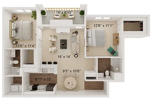 Floor plan Pritchell Reno Quartz B2C