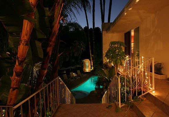 View from Front Door Night