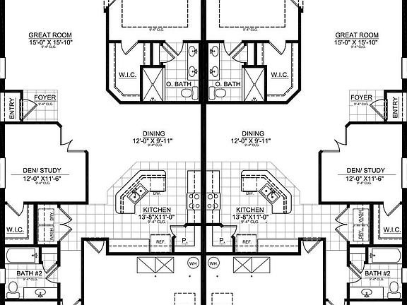 Floorplan (left side unit)