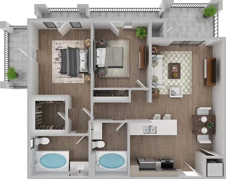 The Green Room - Cable & Internet Incl. Floorplan Diagram