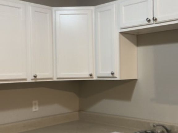 freshly painted cabinets
