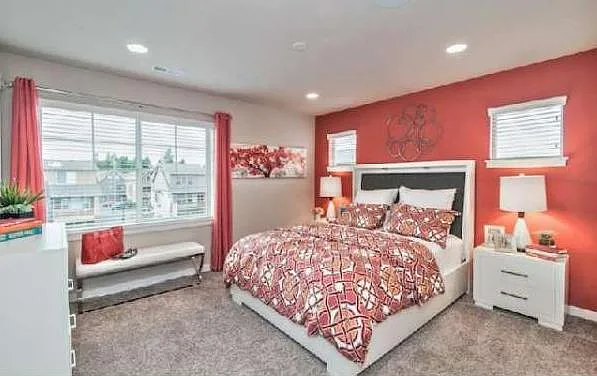 Room colors are representative
