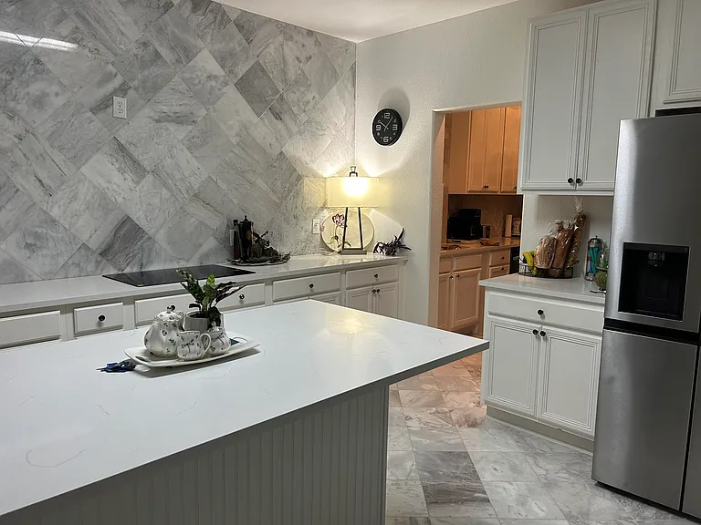 Open Plan newly modeled kitchen.