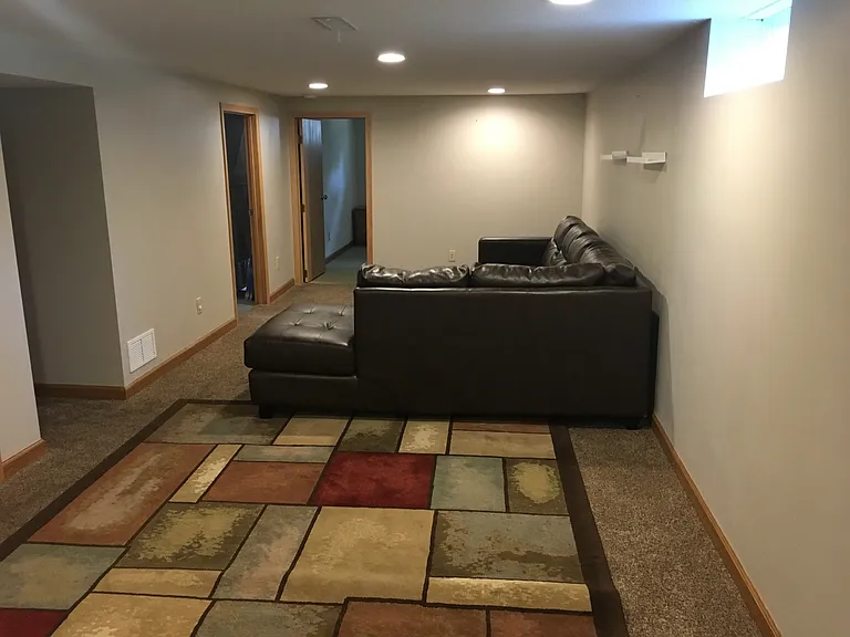 basement family room (now tiled, not carpeted)