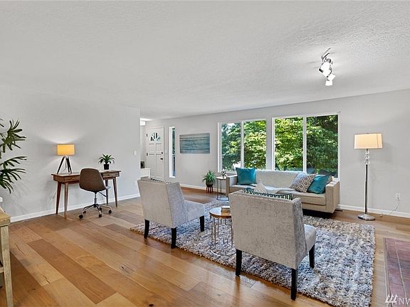 Great sight lines throughout the house looking at trees around the property.  