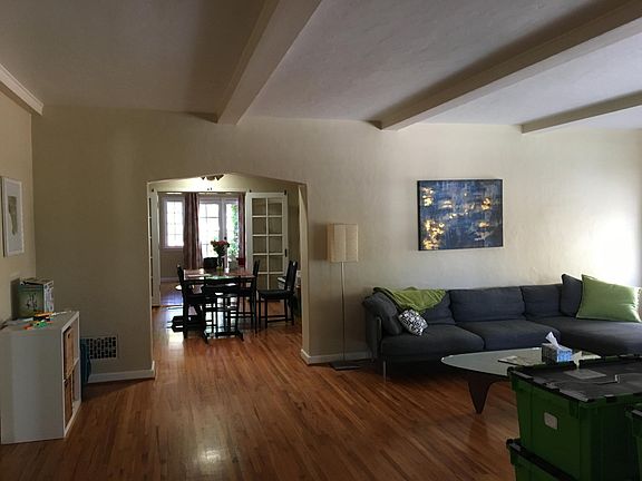 Living room overlooking dinning room