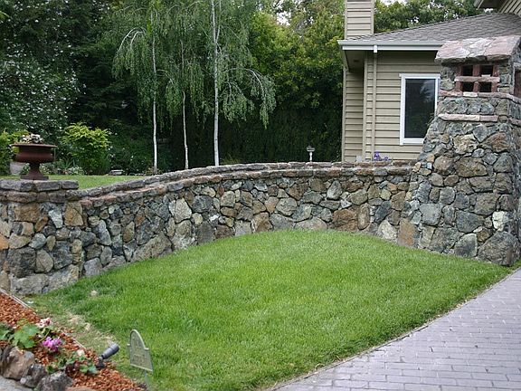 Stone Entrance Pillars