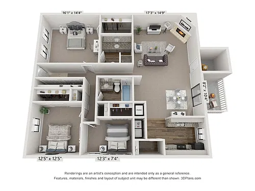 Floor plan Cascade - Renovated