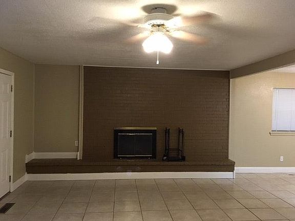 Living room with fireplace