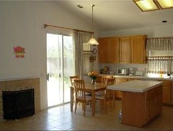 Kitchen and eating area