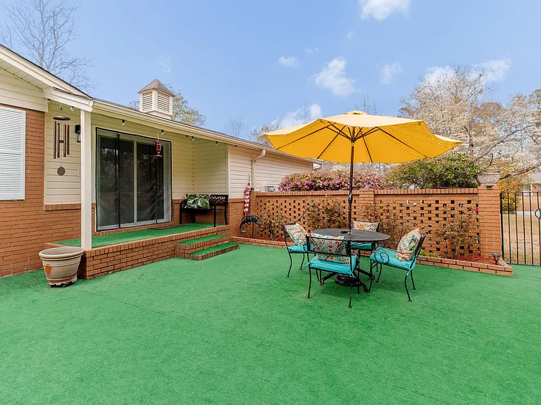Outdoor Pool area w/Salt water pool & spacious hangout spots