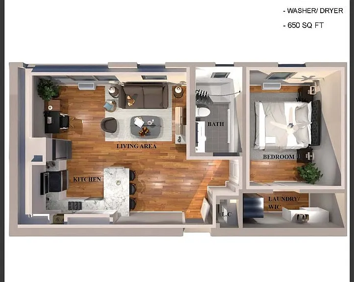 The Parkview at Polifly: In-Unit Washer & Dryer, Heat and Water Included, and Cat & Dog Friendly — Photo 70