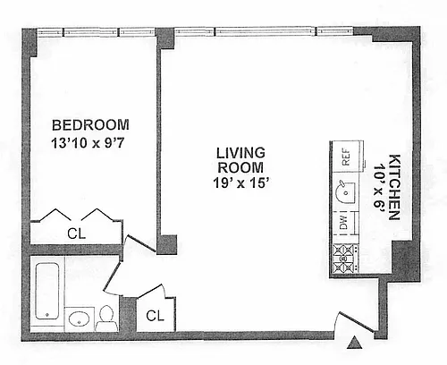 Floor plan A1A-763 Renovated AJH