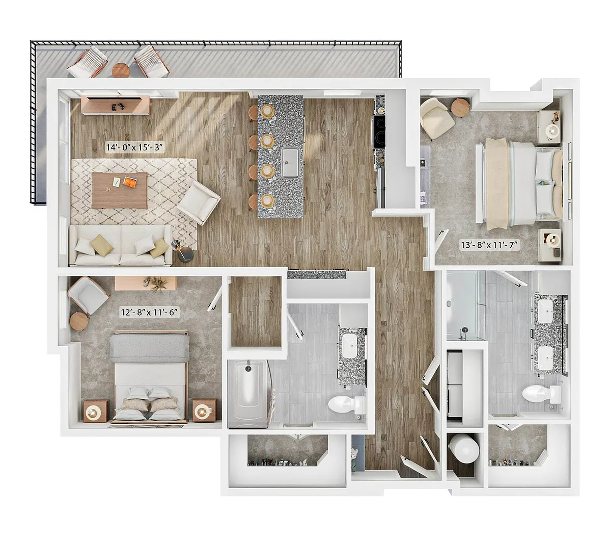 Floor plan B22