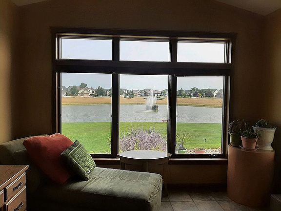 Sunroom view of Fountain