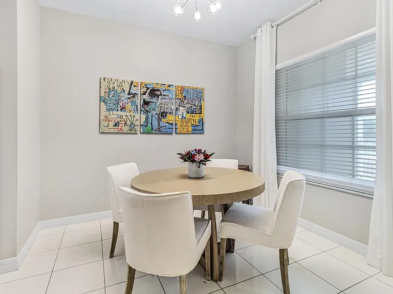 Bright dining room