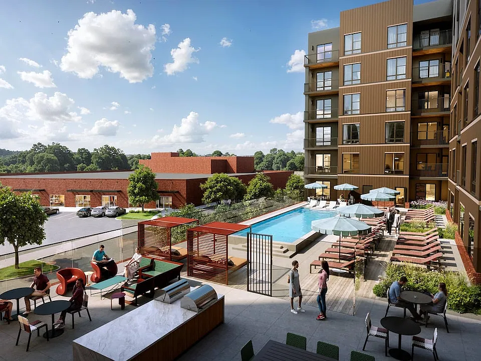 Resort-style infinity pool (rendering)