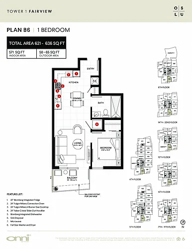 Floor plan Fairview B6