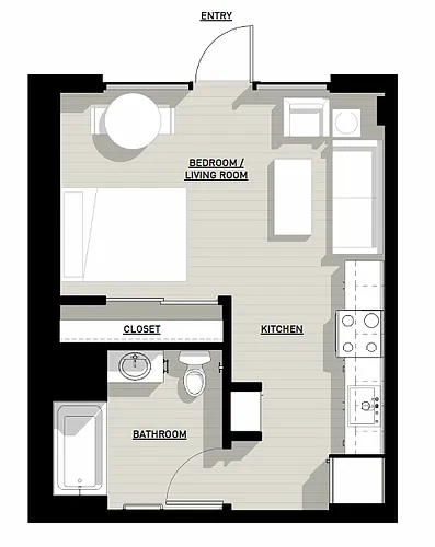 Floor plan Studio