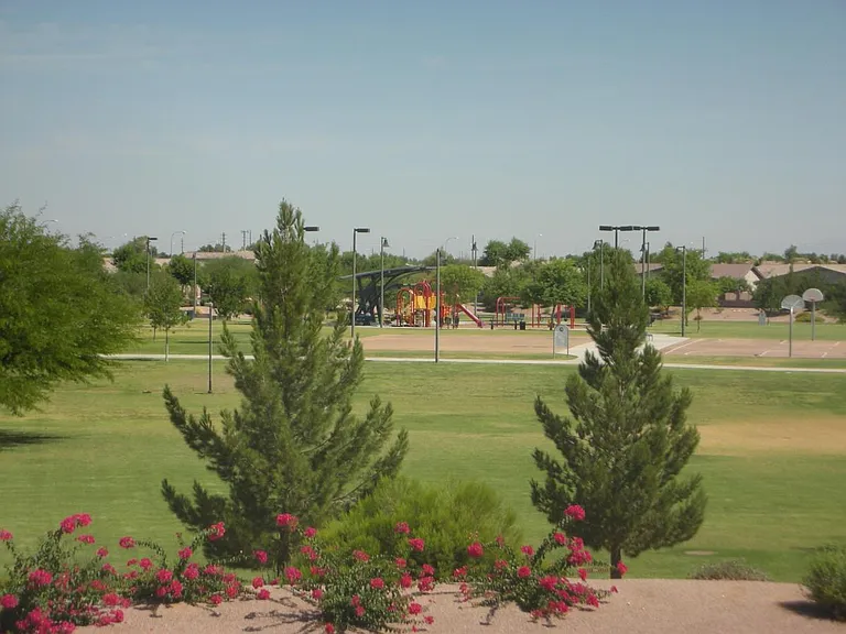 View of Paloma Park from the back of the home