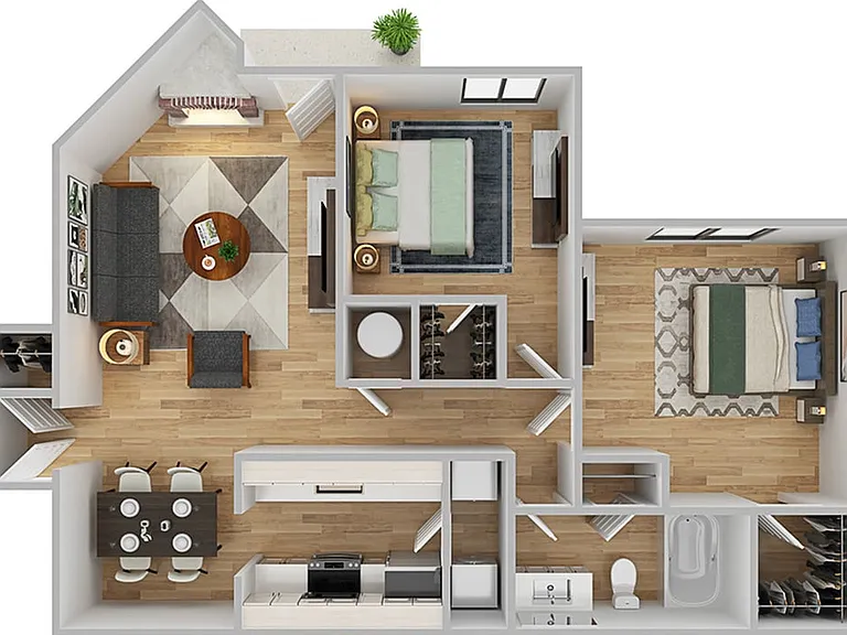 2 Bedroom | 1 Bath | 875 SF 2 Bedroom | 1 Bath | 875 SF