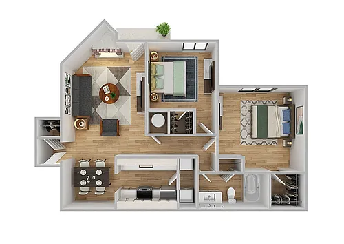 Floor plan B1 | Renovated